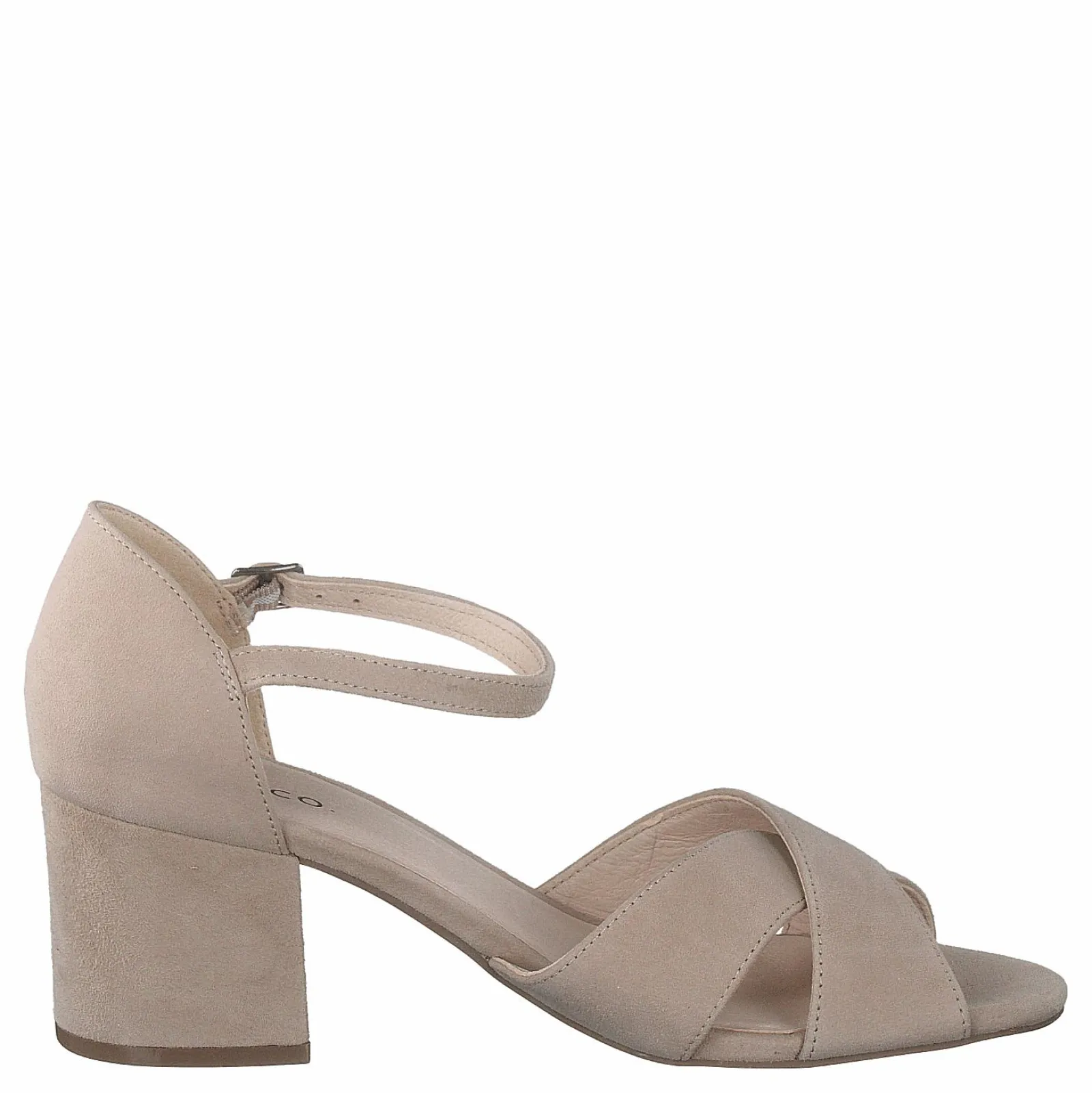 Bianco Biacate Suede Cross Sandal 271 Nougat 1