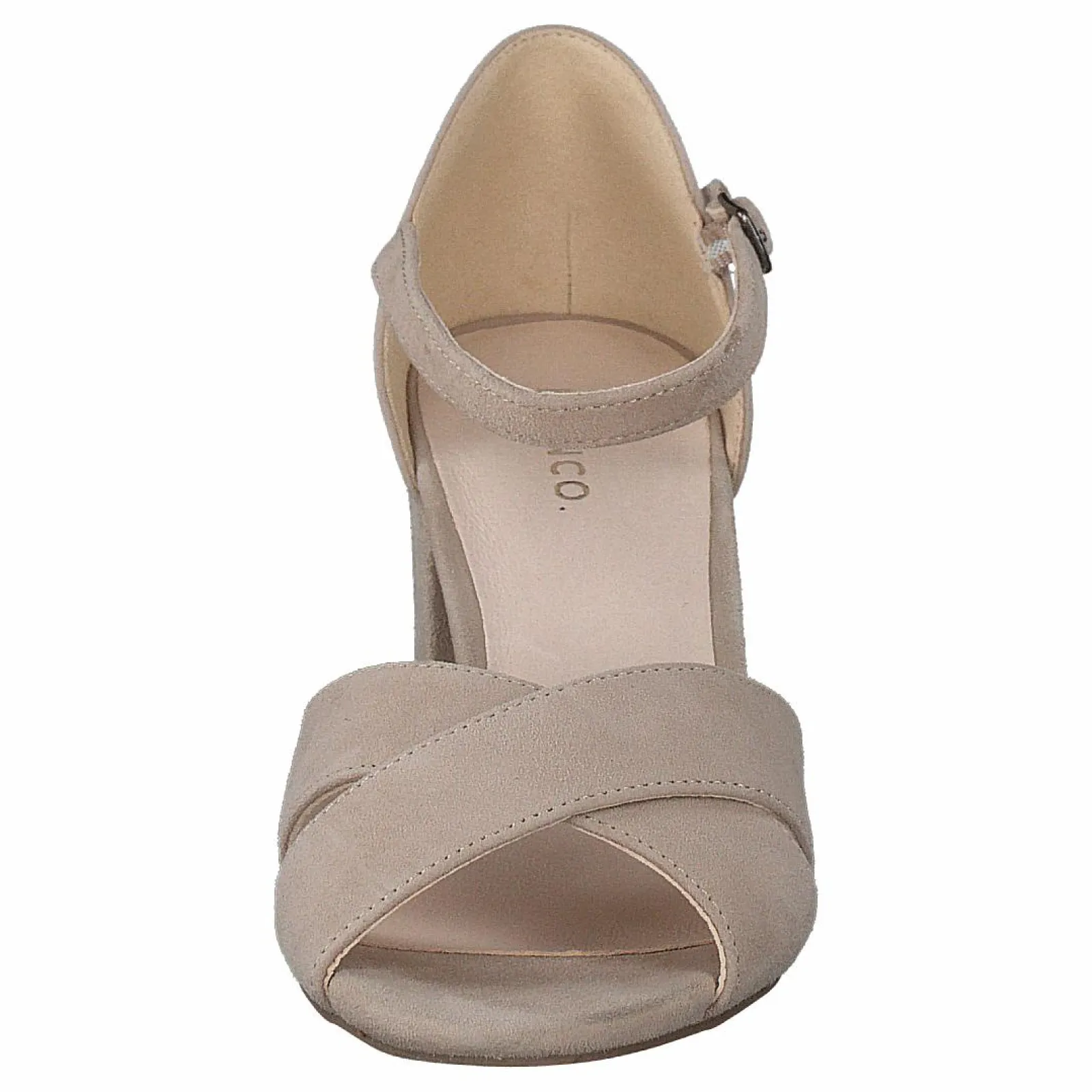 Bianco Biacate Suede Cross Sandal 271 Nougat 1