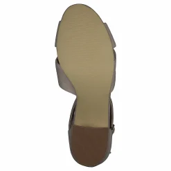 Bianco Biacate Suede Cross Sandal 271 Nougat 1