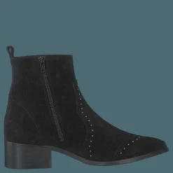 Bianco Biadora Western Ankle Boot Black 1