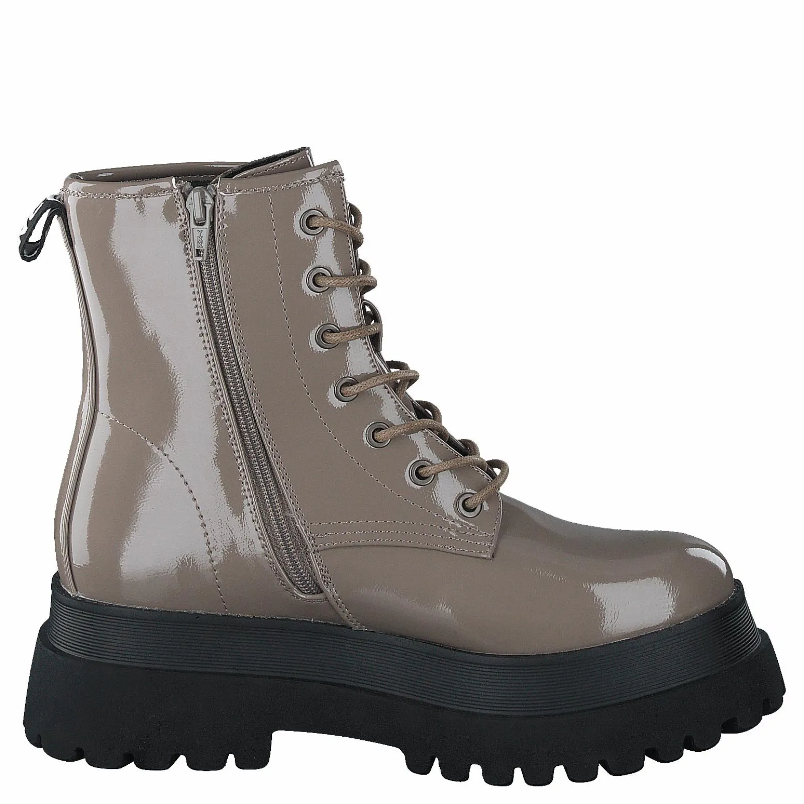 Bianco Biagas Laced Up Platform Boot Taupe