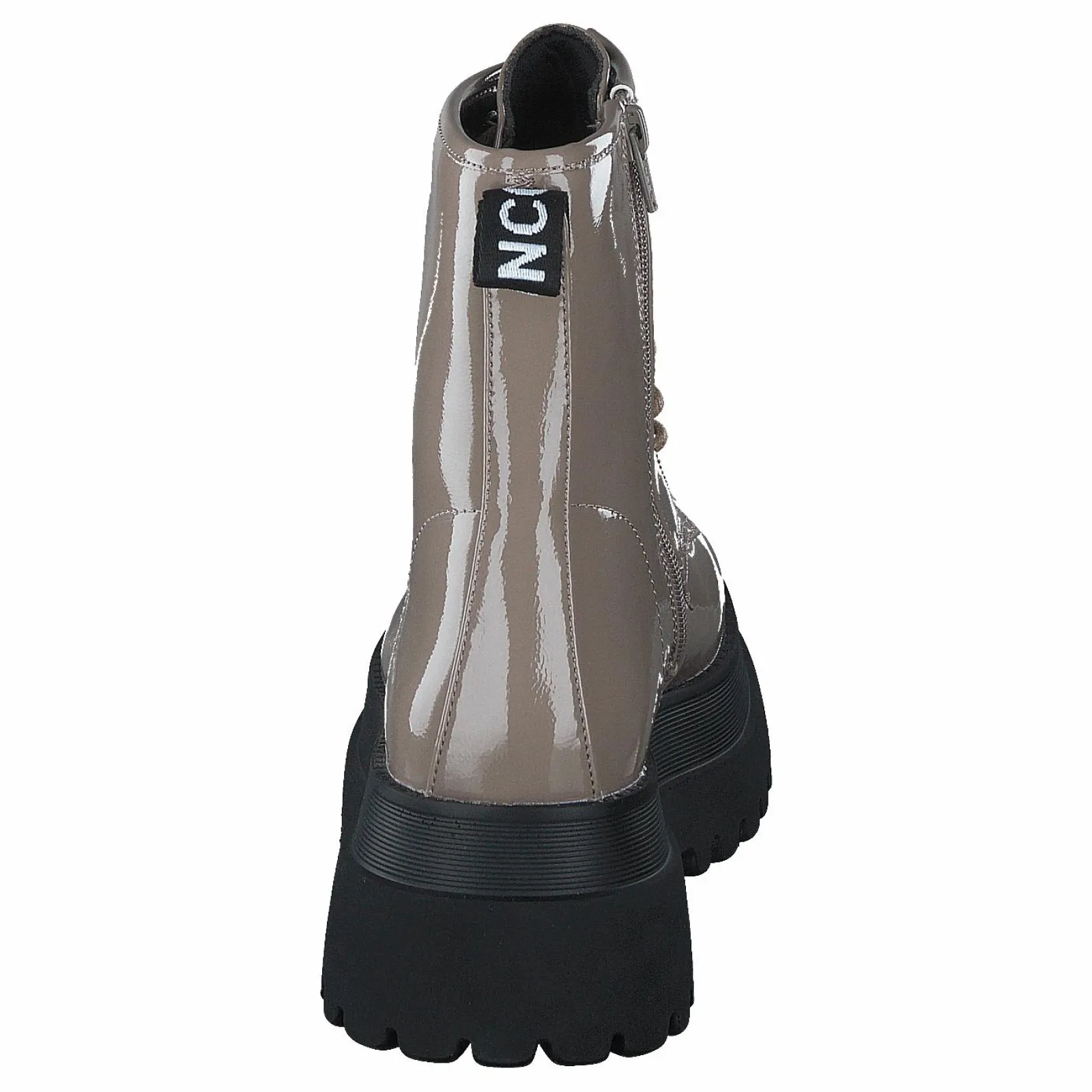 Bianco Biagas Laced Up Platform Boot Taupe