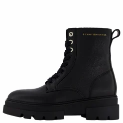 Tommy Hilfiger Bicolor Leather Lace-up Black