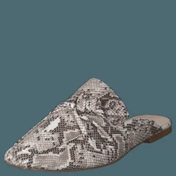 Bianco Birke Assymetric Bow Mule 610 - Snake