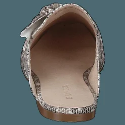 Bianco Birke Assymetric Bow Mule 610 - Snake