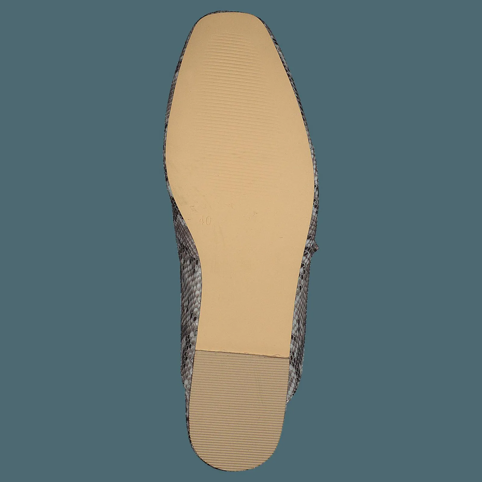 Bianco Birke Assymetric Bow Mule 610 - Snake