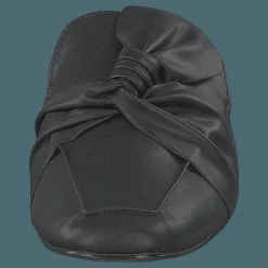 Bianco Birke Assymetric Bow Mule 100 - Black