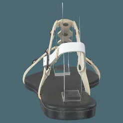 Bianco Bitt Leather Studs Sandal 800 - White