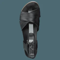 MJUS Black Sandal Tapasita Nero