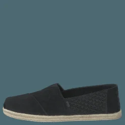 Toms Black Suede Emb/rope Mn Alpr E Black