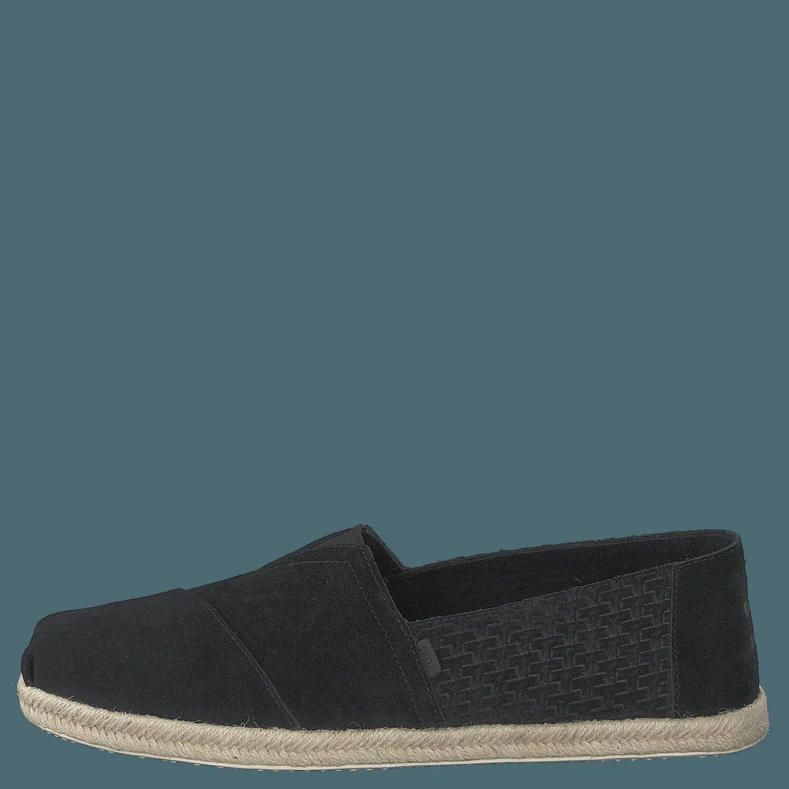 Toms Black Suede Emb/rope Mn Alpr E Black