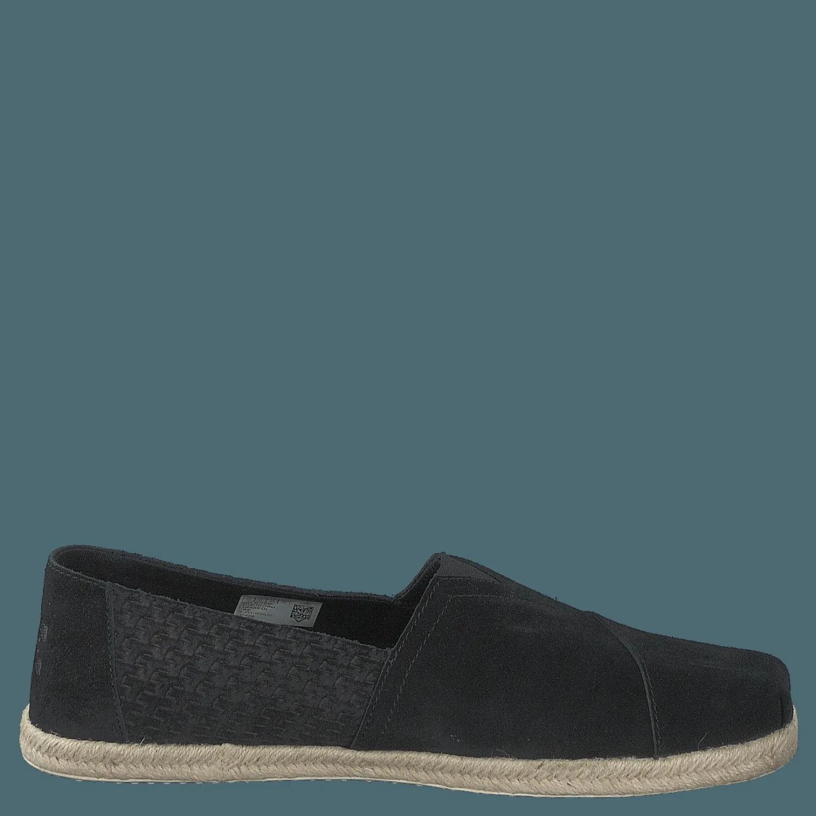 Toms Black Suede Emb/rope Mn Alpr E Black