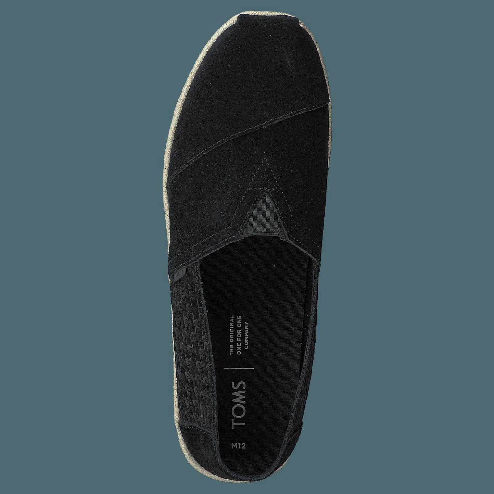 Toms Black Suede Emb/rope Mn Alpr E Black