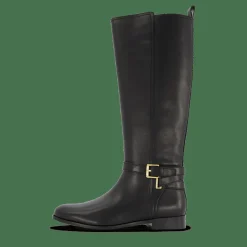 Lauren Ralph Lauren Blayke Burnished Leather Tall Boot Black