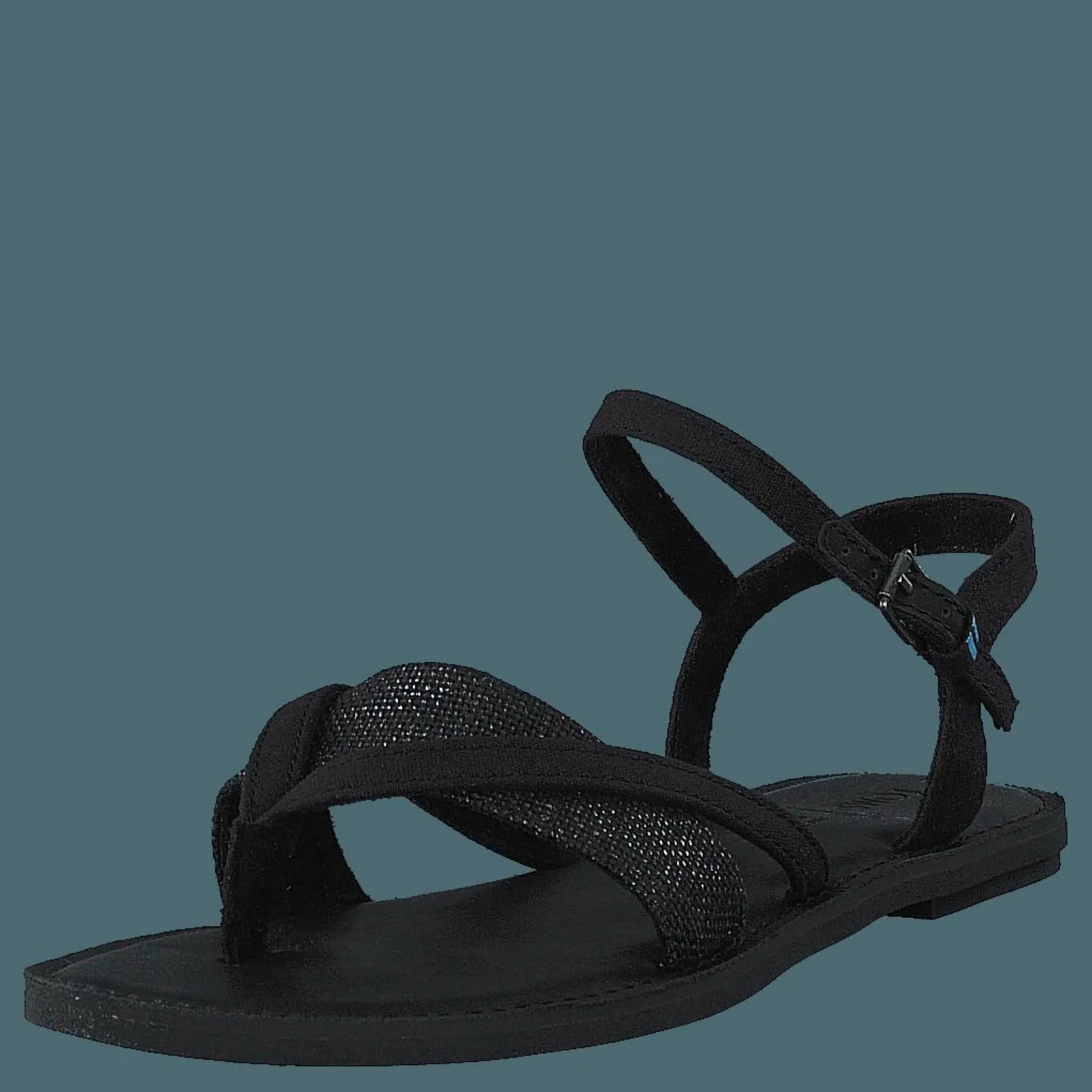 Toms Blk Cvs/foil Woven Wm Lexie Sa Black