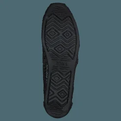 Toms Blk Moroccan Crochet Wm Alpr E 001 Black