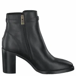 Tommy Hilfiger Block Branding High Heel Boot Black