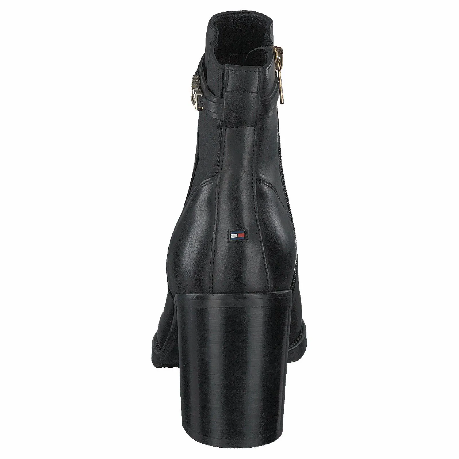 Tommy Hilfiger Block Branding High Heel Boot Black