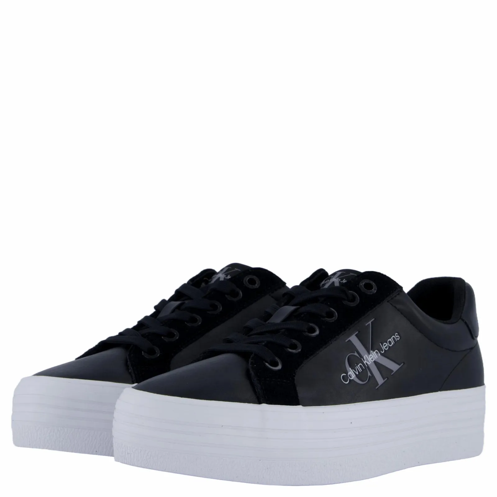 Calvin Klein Bold Vulc Flatf Low Mix Ml Mtr Black/white