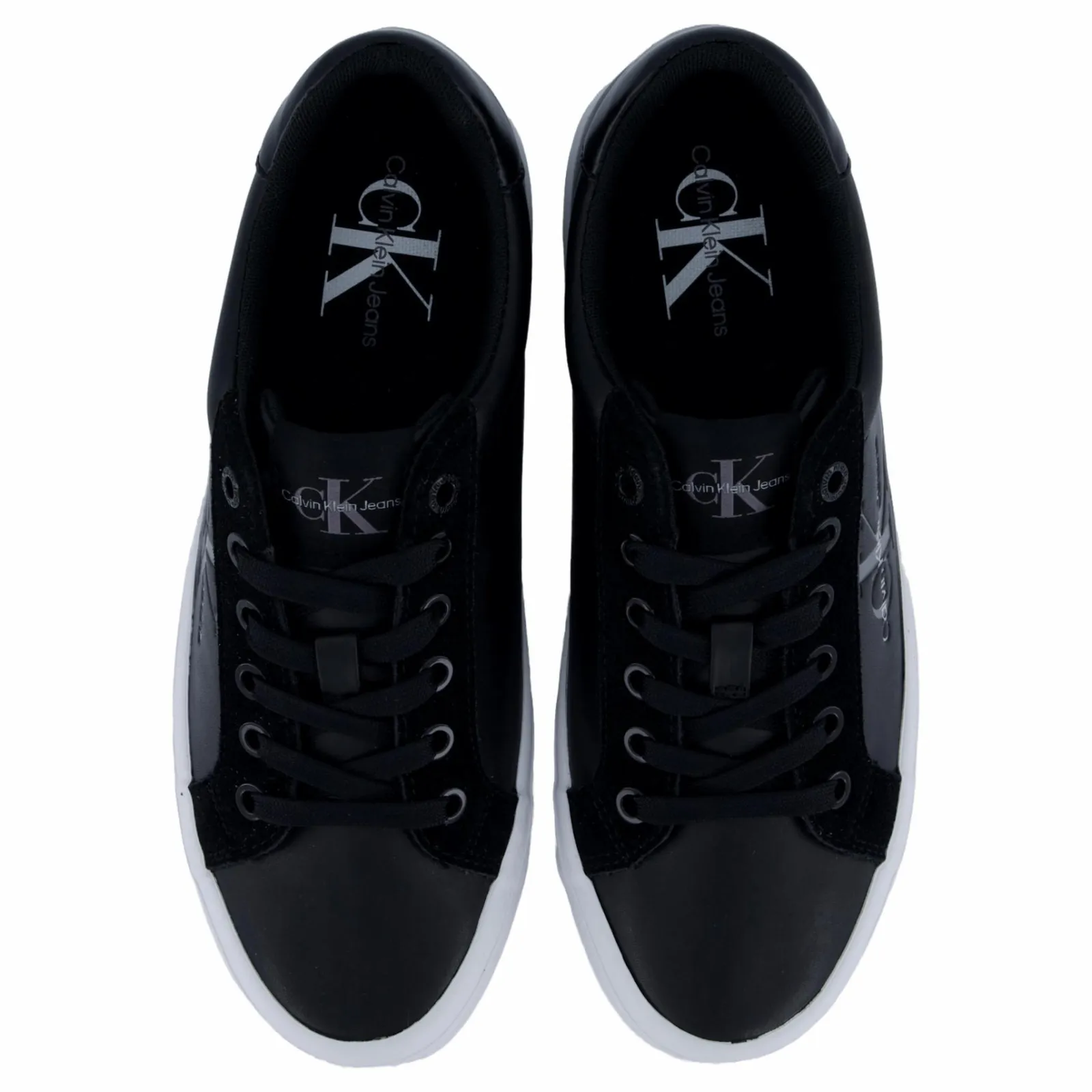 Calvin Klein Bold Vulc Flatf Low Mix Ml Mtr Black/white