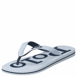 Polo Ralph Lauren Bolt Logo Flip-Flop White / Newport Navy