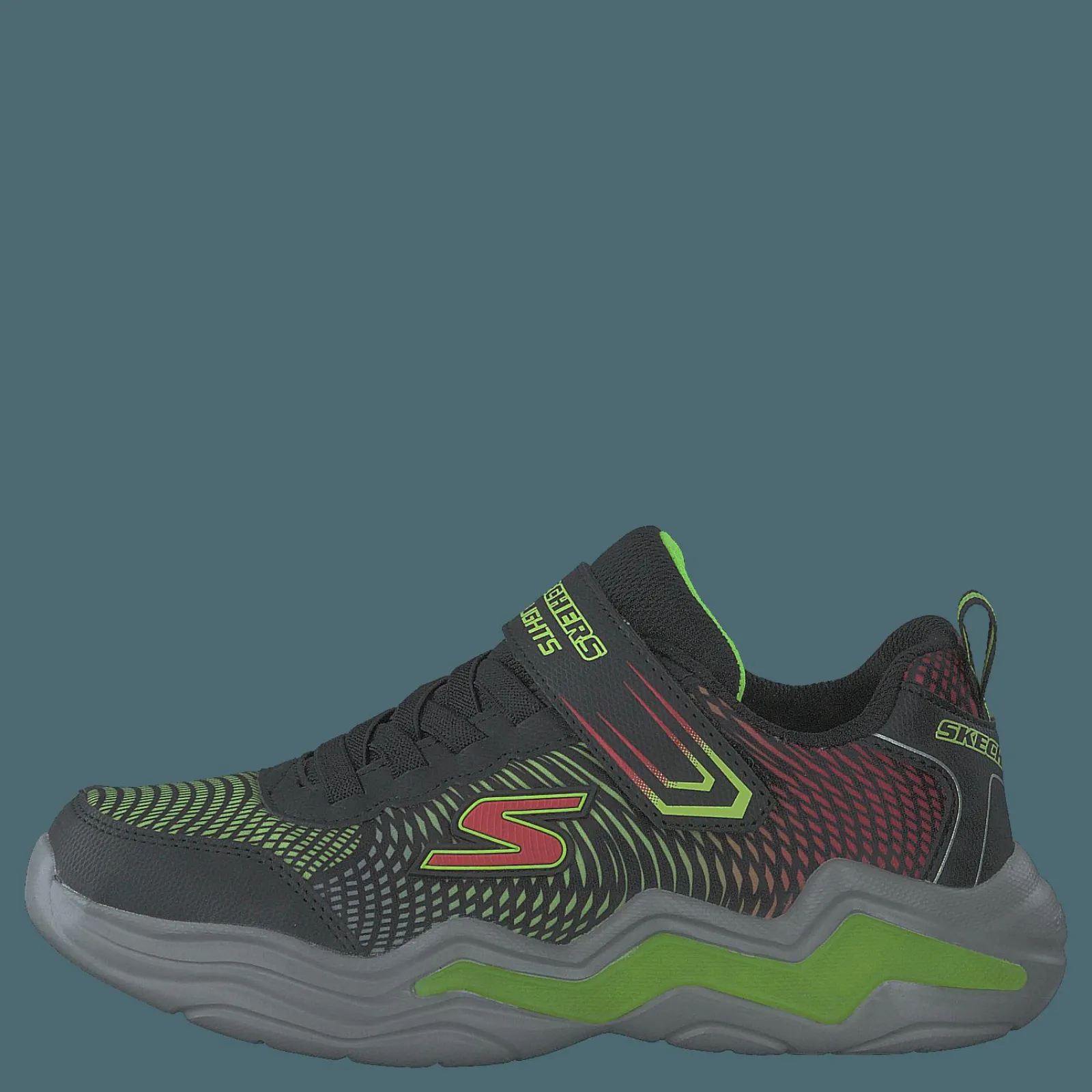 Barn Skechers Boys Erupters Iv Bklm Black Lime