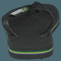 Havaianas Brasil Logo Black/Black