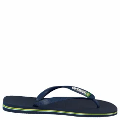 Havaianas Brasil Logo Navy Blue