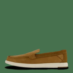 Clarks Bratton Loafer Dark Tan Nubuck
