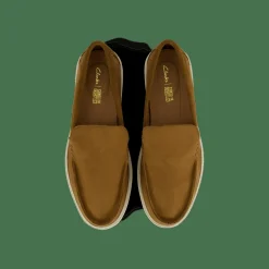 Clarks Bratton Loafer Dark Tan Nubuck