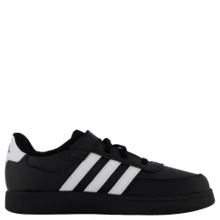Barn adidas Breaknet Lifestyle Court Elastic Lace and Top Strap Shoes Core Black / Cloud White / Cloud White