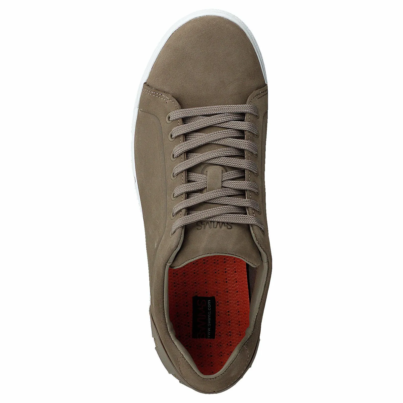 Swims Breeze Tennis Leather Timber Wolf / White