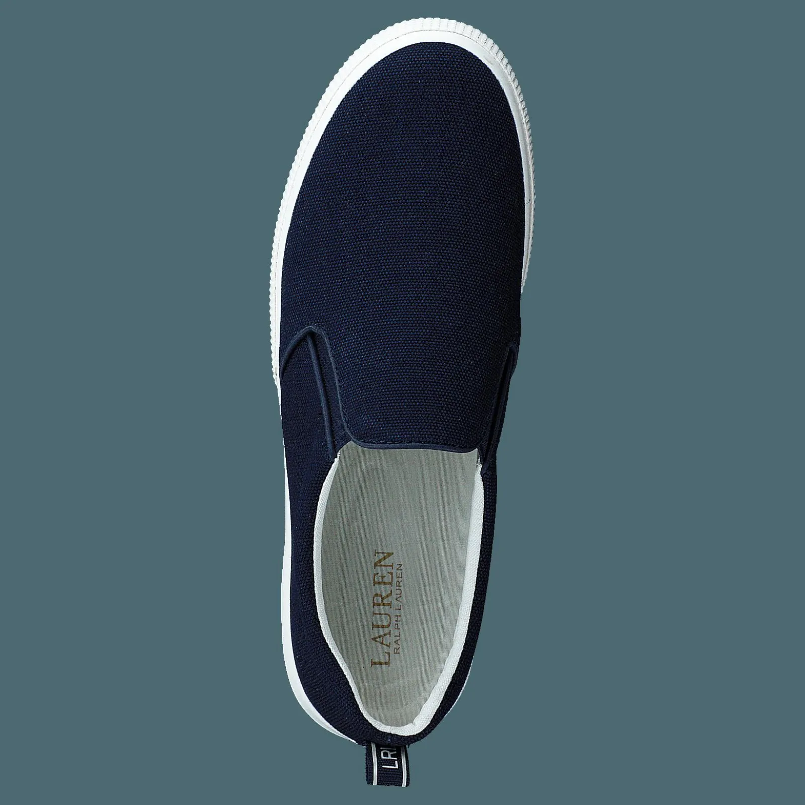 Lauren Ralph Lauren Canvas/burncalf-haddley-sk-spo French Navy/french Navy