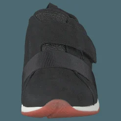 Hush Puppies Cesky Strap Slip On Black Nubuck