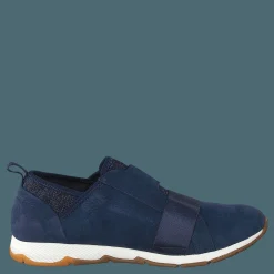 Hush Puppies Cesky Strap Slip On Royal Navy Nubuck