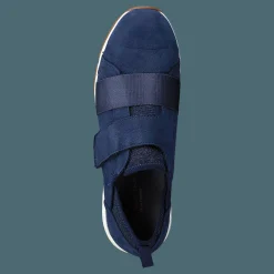 Hush Puppies Cesky Strap Slip On Royal Navy Nubuck