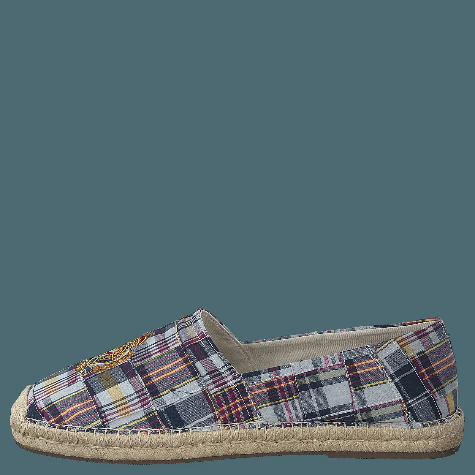 Polo Ralph Lauren Cevio Crest Madras Espadrille Blue Multi
