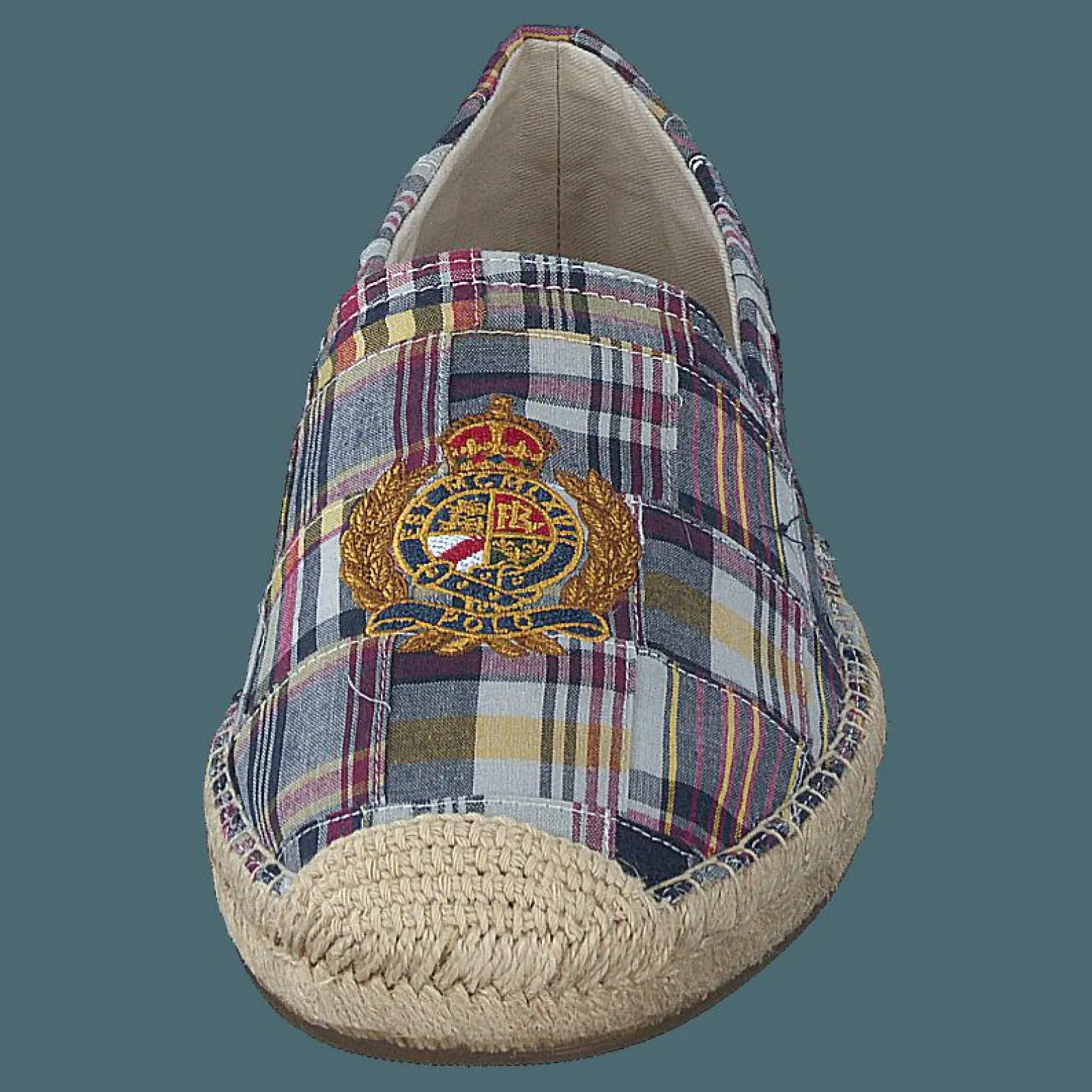 Polo Ralph Lauren Cevio Crest Madras Espadrille Blue Multi