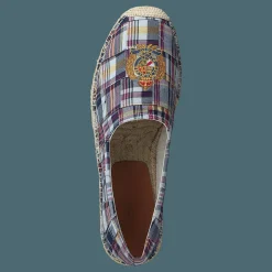 Polo Ralph Lauren Cevio Crest Madras Espadrille Blue Multi