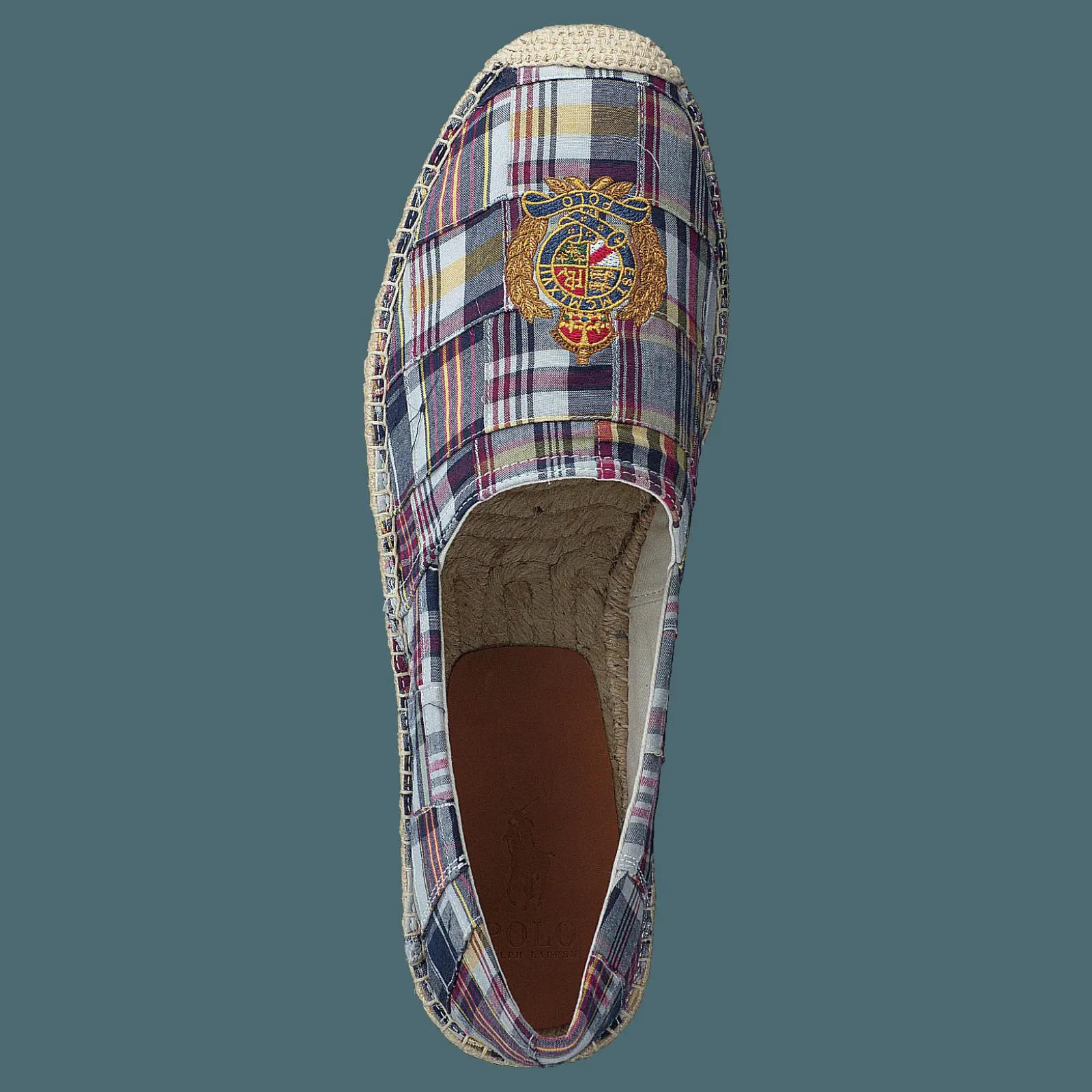 Polo Ralph Lauren Cevio Crest Madras Espadrille Blue Multi