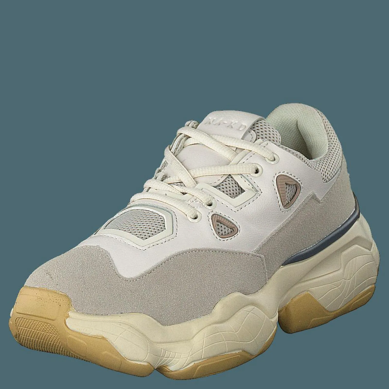 NA-KD Chunky Graphic Sole Trainers Nude