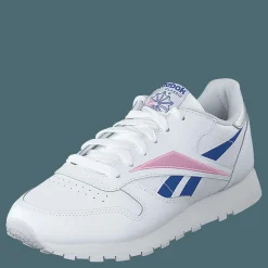 Reebok Classic Cl Lthr White/humble Blue/jasmine Pink