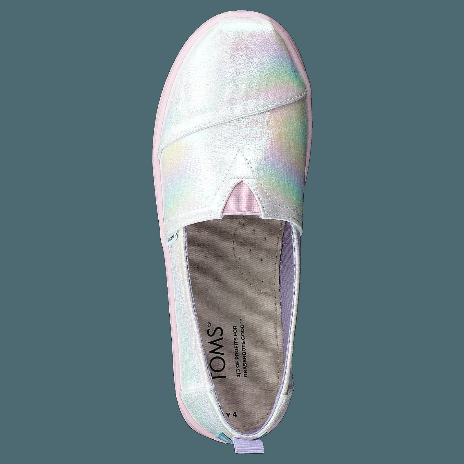 Barn Toms Classic Iridescent Stripe White