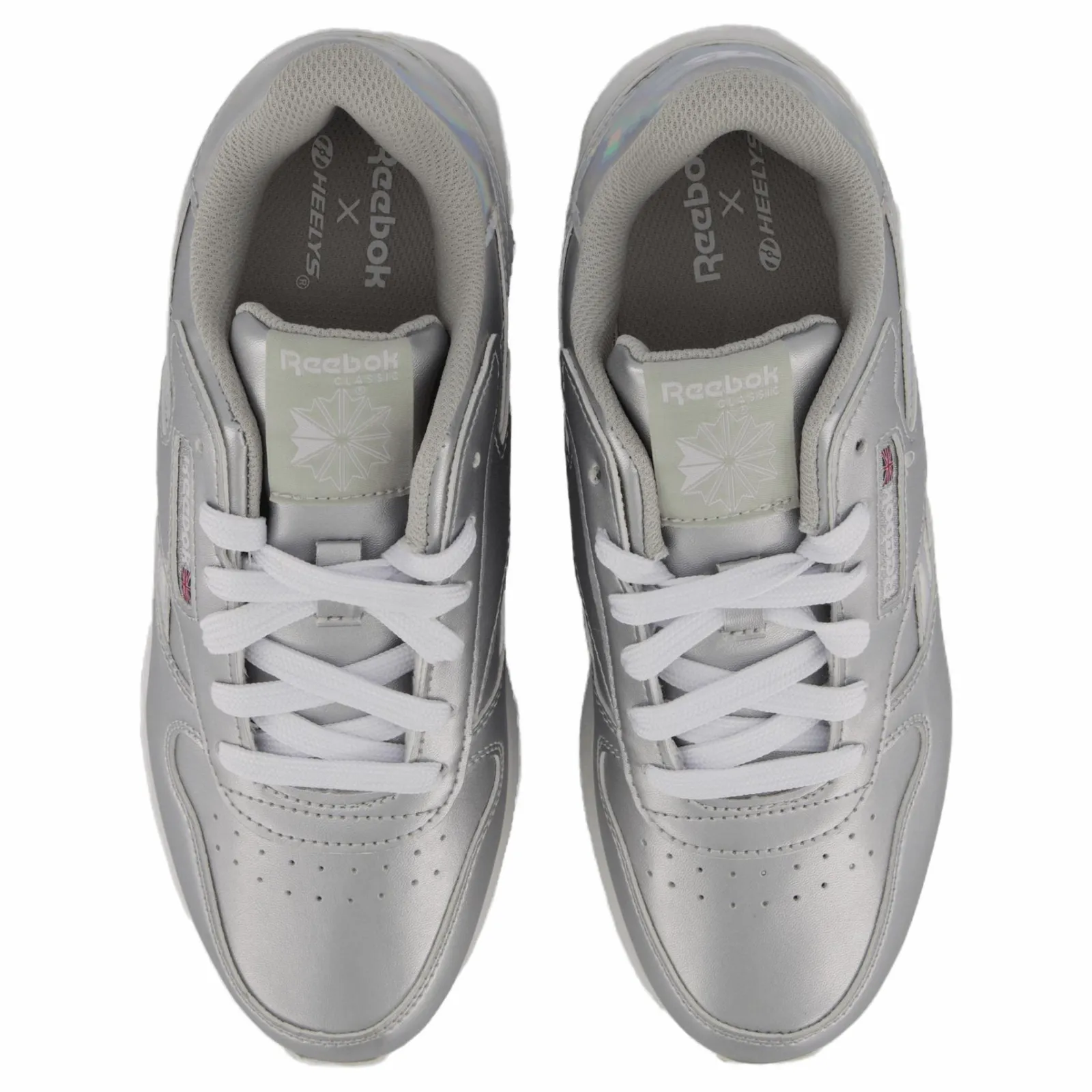 Barn Heelys Classic Leather Silver/white