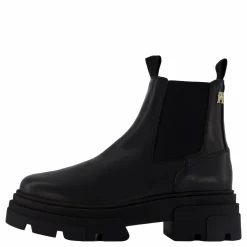 Tommy Hilfiger Combat Leather Low Chelsea Black