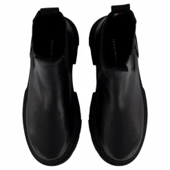 Tommy Hilfiger Combat Leather Low Chelsea Black