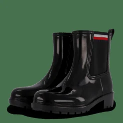 Tommy Hilfiger Corporate Elastic Rainboot Black