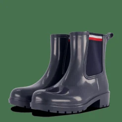 Tommy Hilfiger Corporate Elastic Rainboot Blue