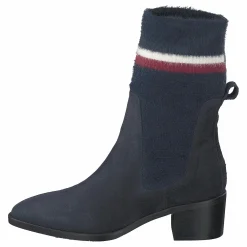 Tommy Hilfiger Cosy Mid Heel Suede Cki Midnight