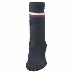 Tommy Hilfiger Cosy Mid Heel Suede Cki Midnight